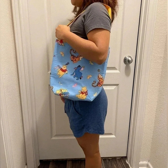 Pooh Piglet Balloon Small Sized Eco-Friendly Market Tote Bag - Picture 7 of 7